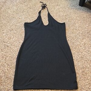 Black Halter Bodycon Dress